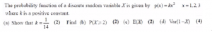 A-Level Statistics-Example 1