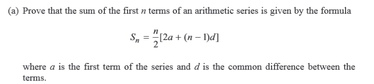Arithmetic Series-Example 1